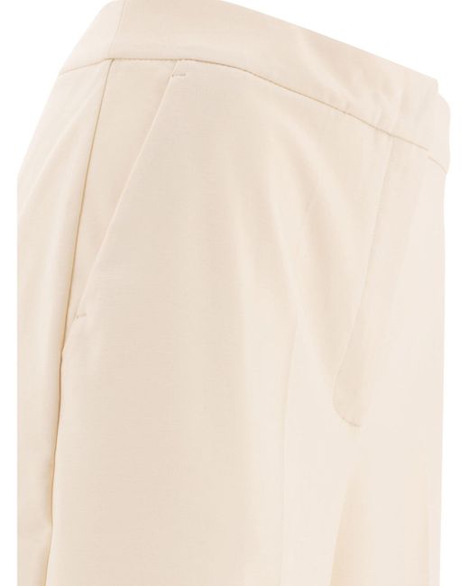 Max Mara White Elegant Trousers
