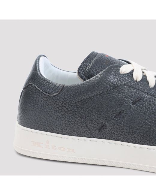 Baskets basses Kiton en coloris Blue