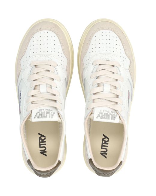 Autry White Medalist Low & Teak Sneakers