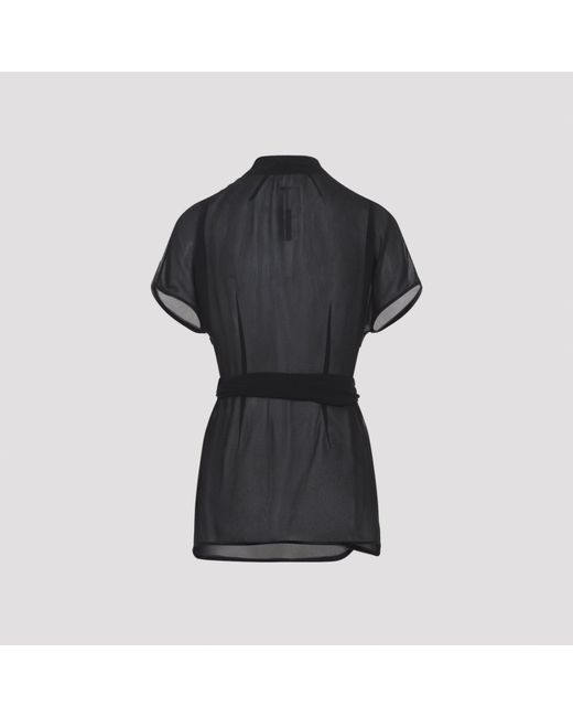 Rick Owens Wikkeltopje in het Black