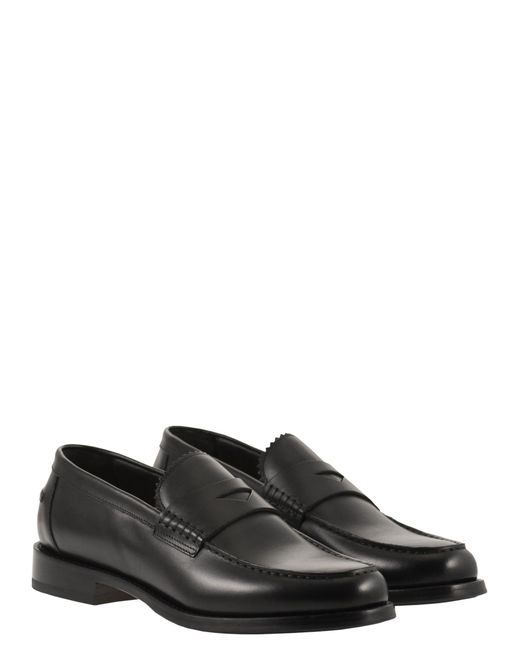 Doucal's Black Penny for men