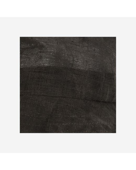 Reinhard Plank Black Linen Bucket Hat