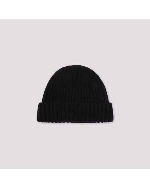 Prada Black Virgin Wool Hat