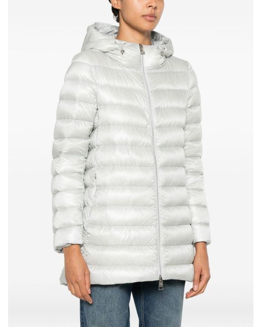 Herno Ultralicht Midi-donsjack in het White