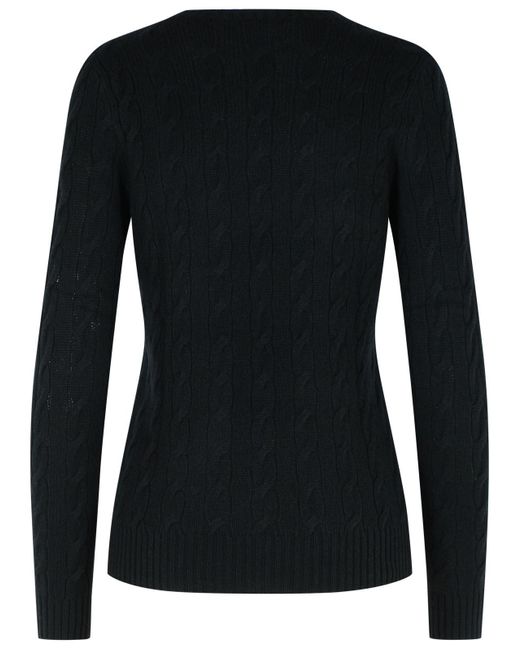 Polo Ralph Lauren 'julianna' Black Wool Blend Sweater
