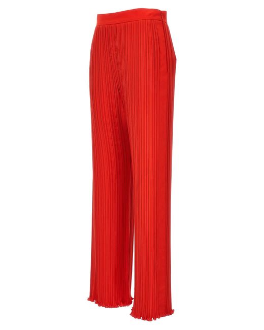 Pantalones plisados ​​de Lanvin de color Red