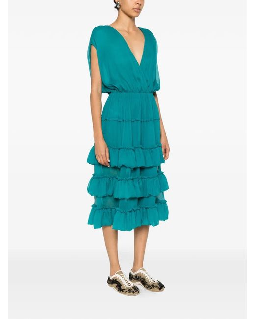Dries Van Noten Blue Dally 3040 W.W.Dress Pet
