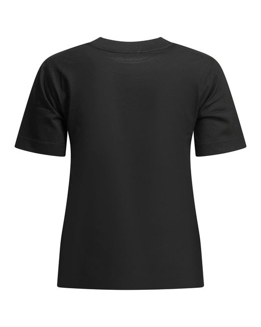 Burberry Black "Knight Check" Crewneck T-Shirt