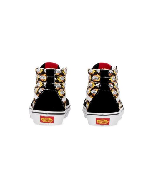 Vans Black "Flame Logo Repeat" Sneaker