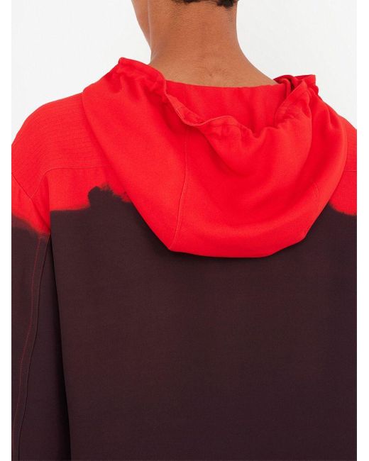 Ferragamo Red Printed Oversized Kaftan for men