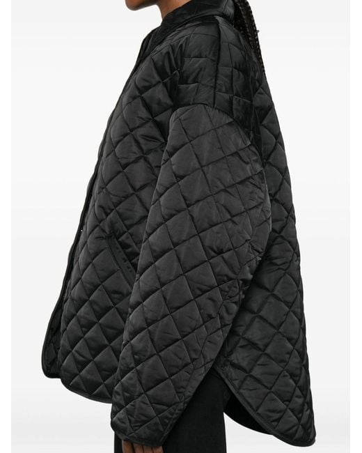 Totême Black Quilted Nylon Jacket