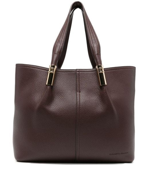 Elisabetta Franchi Brown Einkaufstasche