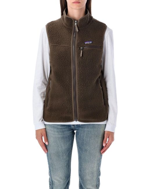 Patagonia Brown Retro Pile 100% Recycled Fleece Vest