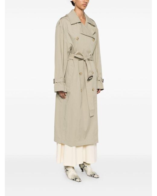Totême  Natural Cotton Blend Trench Coat