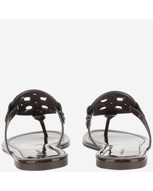 Tory Burch Brown Sandals Leather Slip-On