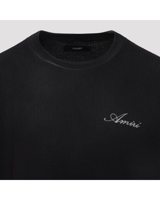 Amiri Black Bones Long Sleeves Tee