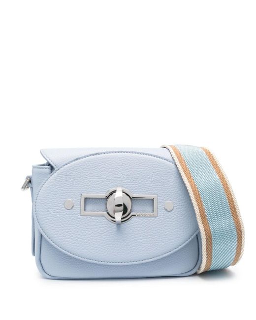 Small Tina Daily Leather Crossbody Sac Zanellato en coloris Blue