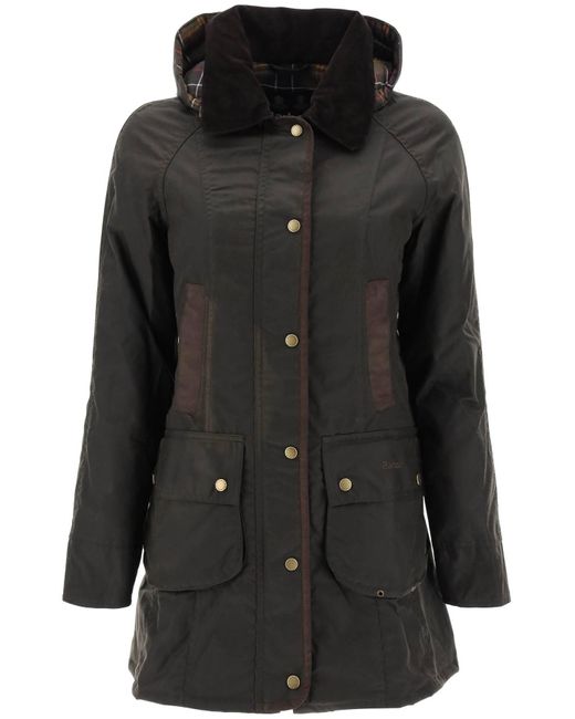 Barbour Bower Waxed Parka in het Black