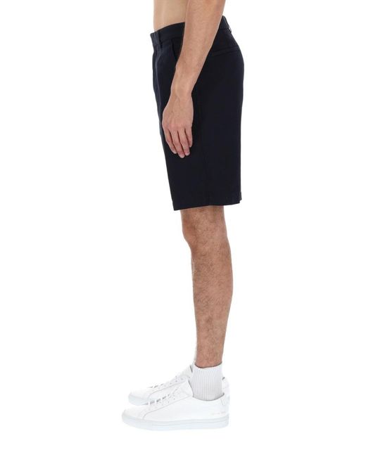 Zegna Blue Solid Shorts for men
