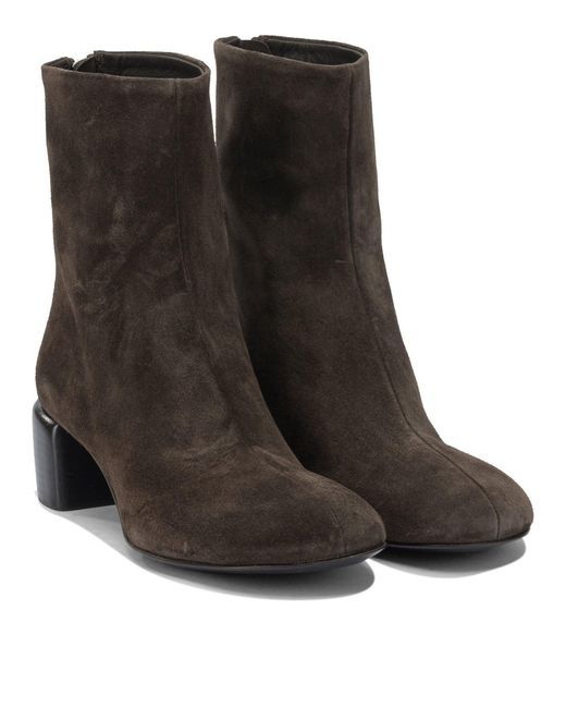 Officine Creative Black "Flore 012" 40Mm Zippered Ankle Boots