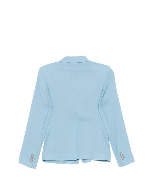 Tagliatore Blue Linen Double-Breasted Suit