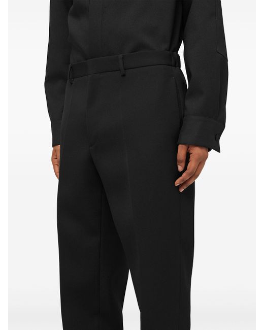 Jil Sander Taps Toelopende Broek in het Black voor heren