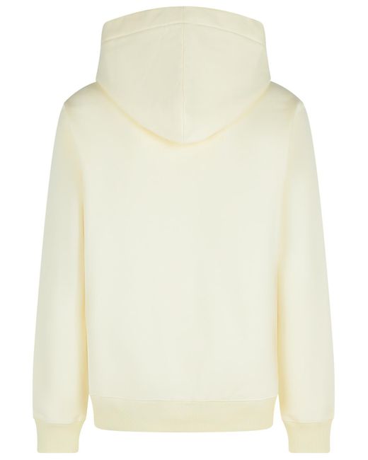 Sudadera de algodón de marfil Lanvin de hombre de color Natural