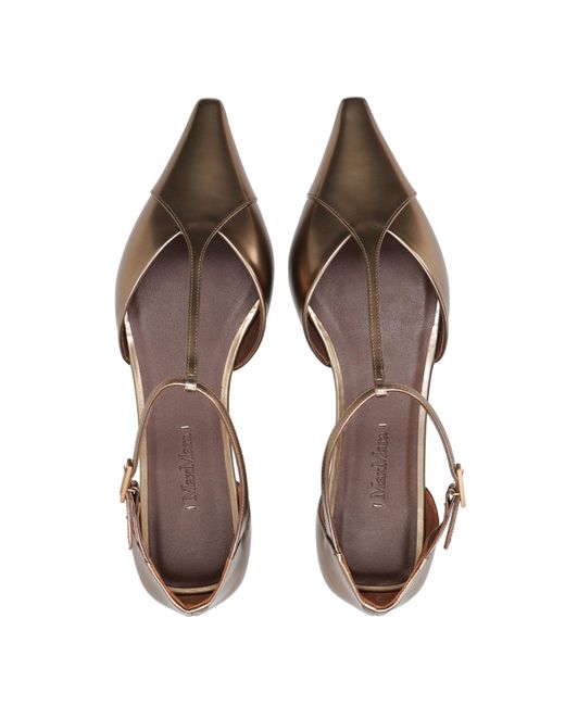 Max Mara Brown Flat Shoes