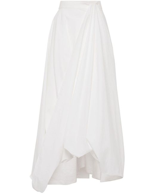 Brunello Cucinelli Rok Met Afwerking in het White