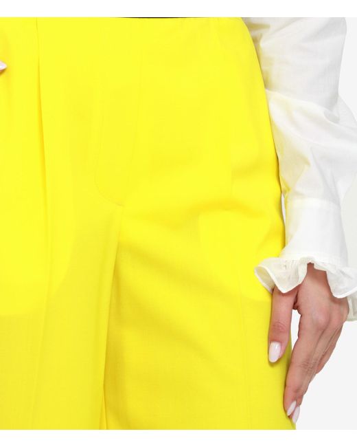 Pantalones amarillo MSGM de color Yellow