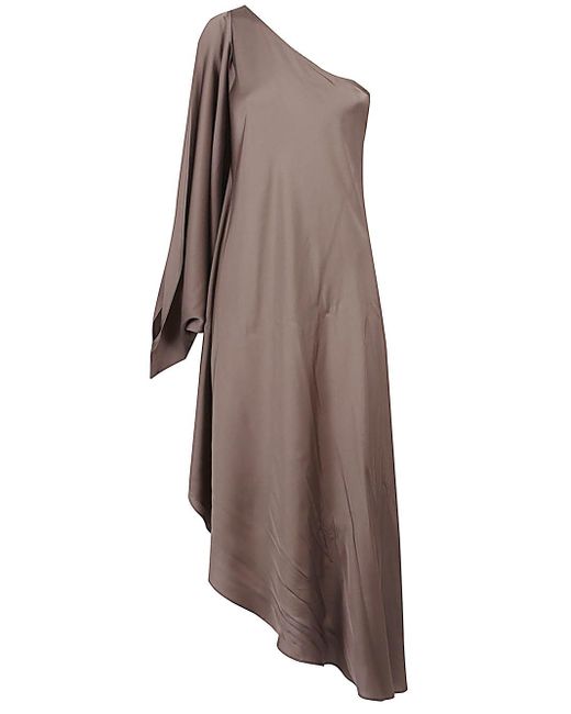 Silk95five Brown Ritz Silk Kaftan Dress
