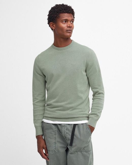 Barbour Green Maglione Girocollo