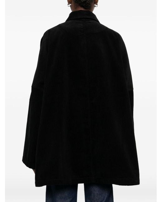 Totême Black Cotton Overshirt Jacket