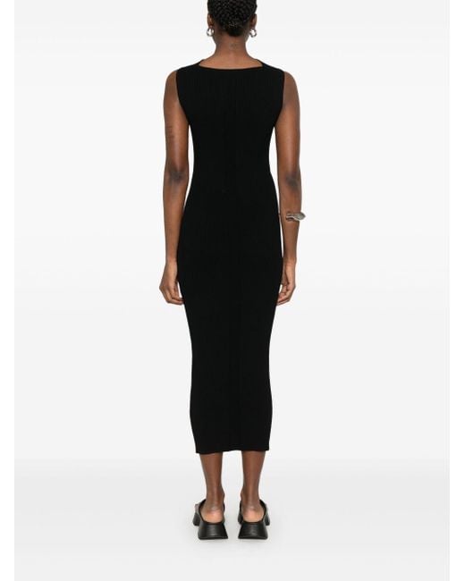 Rick Owens Gebreide Jurk in het Black
