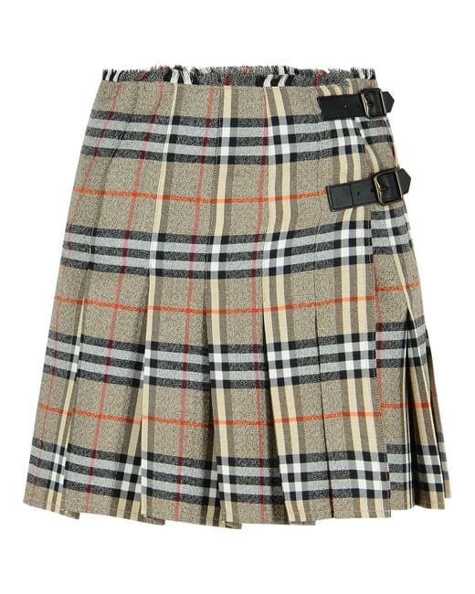 Burberry Multicolor Wool Mini Kilt