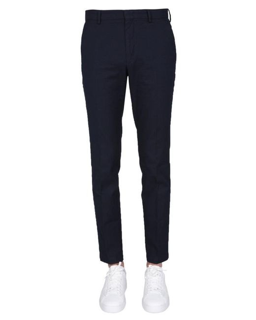 Boss Blue Regular Fit Trousers for men