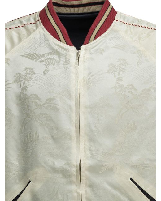 Beams Plus Omkeerbaar Bomberjack "oriental". in het Gray