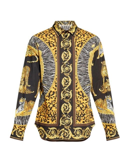 Versace Shirts grau in Multicolor für Herren