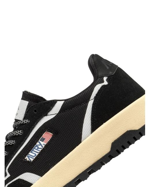 Autry Wildpace Lage Sneakers In Zwart Gaas En Suede in het Black voor heren