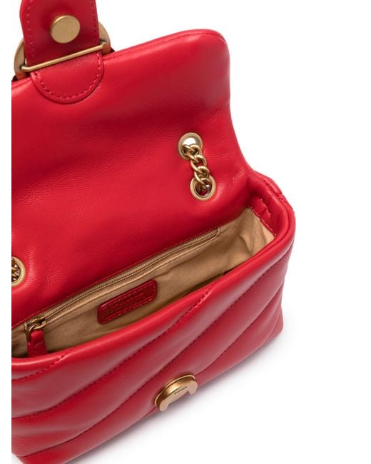 Pinko Red Baby Love Bag Puff Maxi Quilt