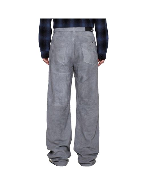 Amiri Lederen Broek in het Gray voor heren