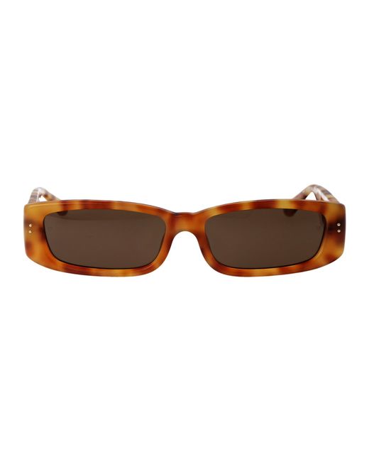 Linda Farrow Brown Sunglasses