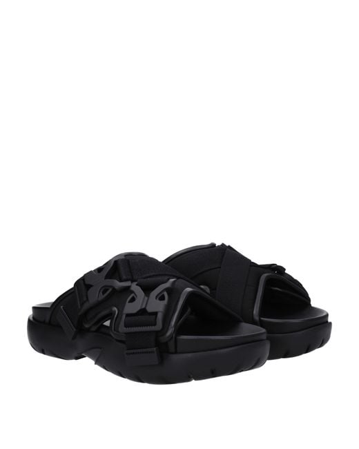 Bottega Veneta Black Slippers And Hooves Fabric for men