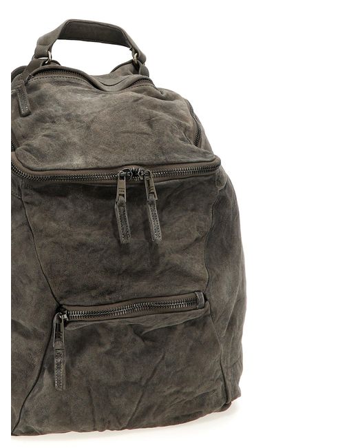Giorgio Brato Leder -Rucksack in Black für Herren