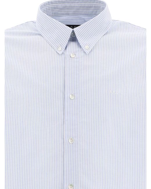 Chemise Greg A.P.C. pour homme en coloris Blanc | Lyst