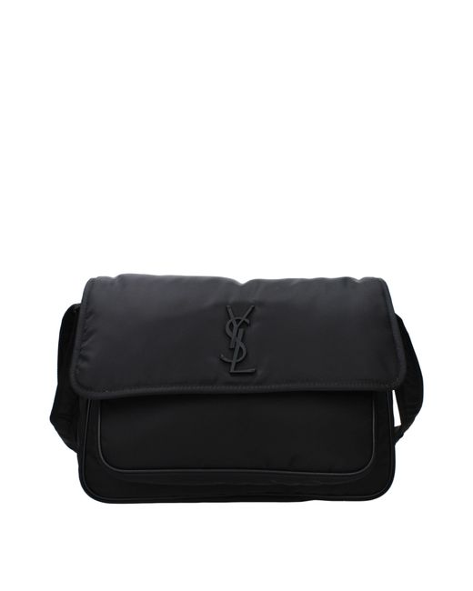 Saint Laurent Black Niki Crossbody Bag Eco Nylon