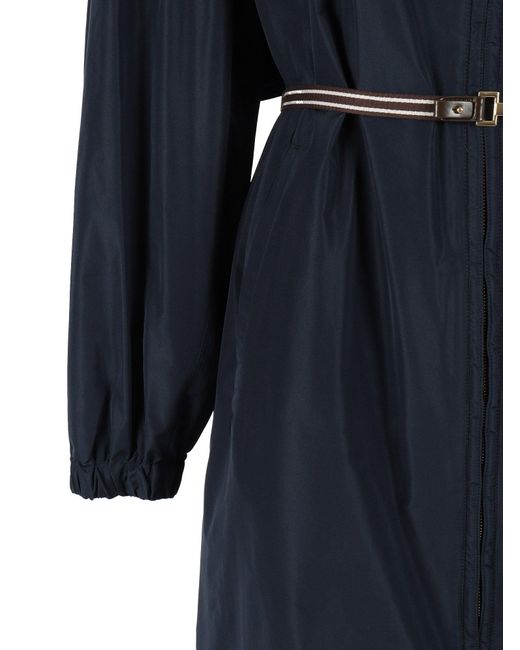 Max Mara Blue Raincoat