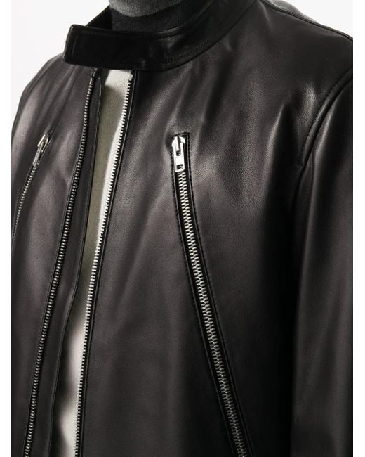 Maison Margiela Stand Up Kraagjas in het Black