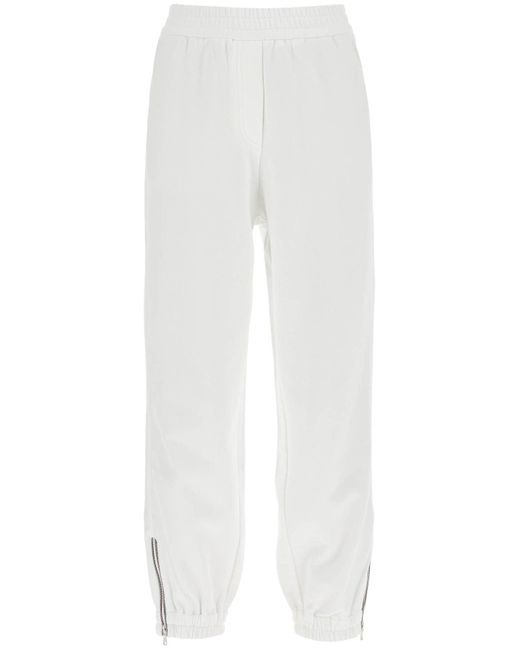 Brunello Cucinelli White Joggers With Mobile On The for men