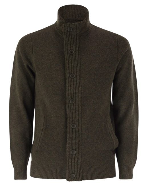 Barbour Zip Omhoog Jumper Patch in het Black voor heren